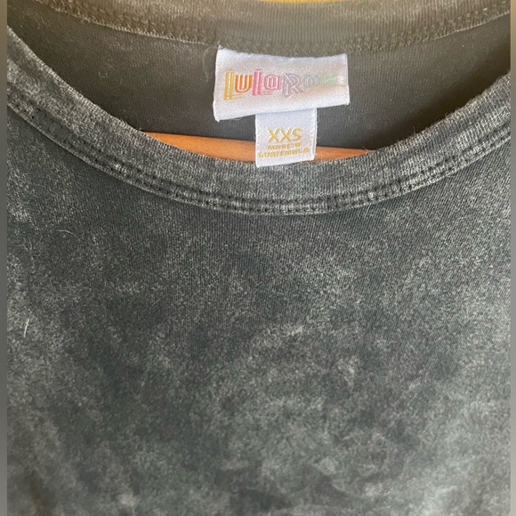 LuLaRoe Maria Acid Wash Maxi Dress XXS NWT Black Boho Grunge - Picture 6 of 7